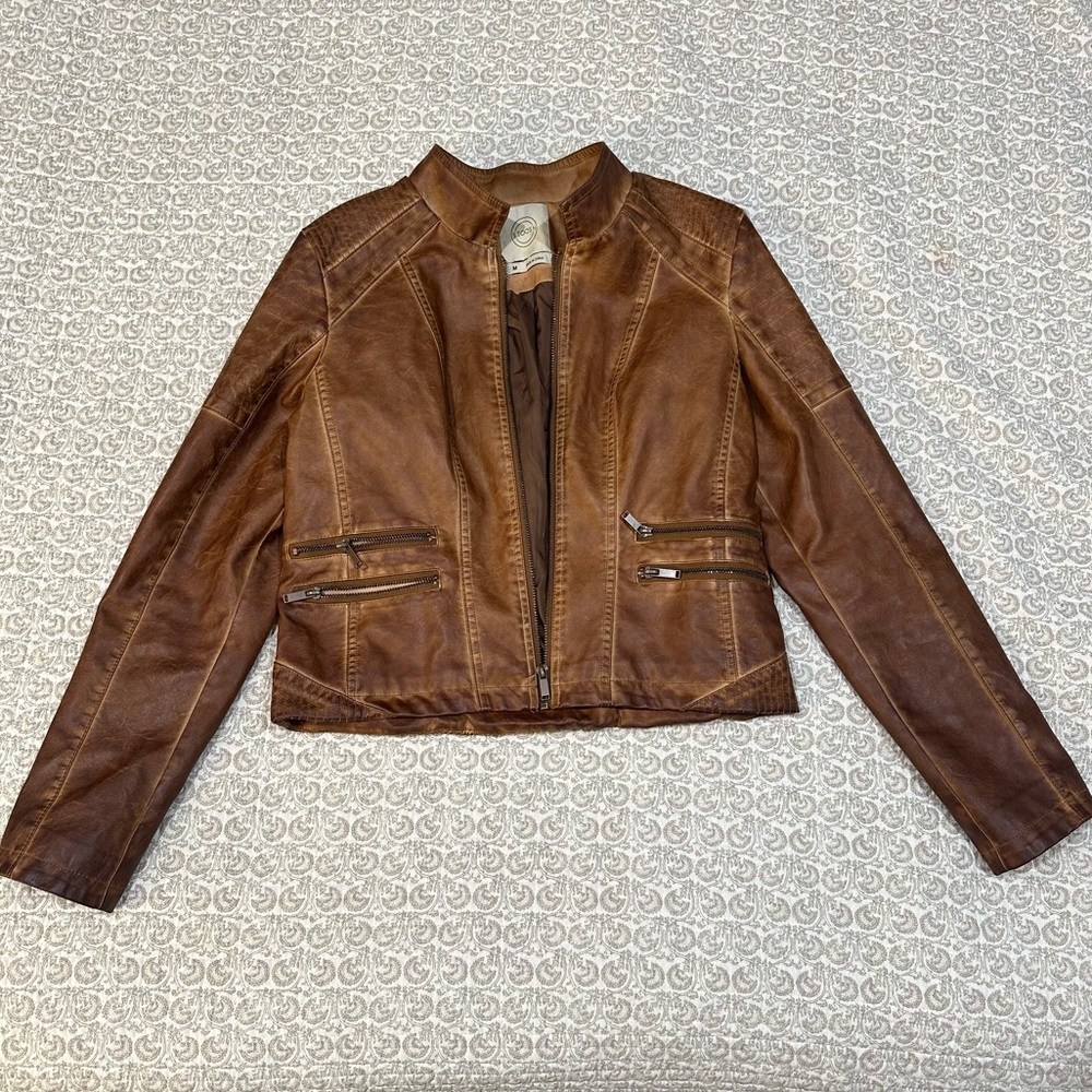 Patent Leather Biker Jacket